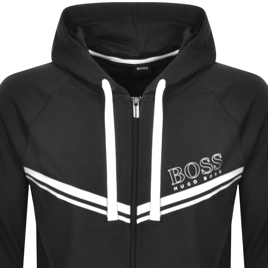 Alternative Image for ProductBOSS Bodywear Lounge Full Zip Hoodie Black2